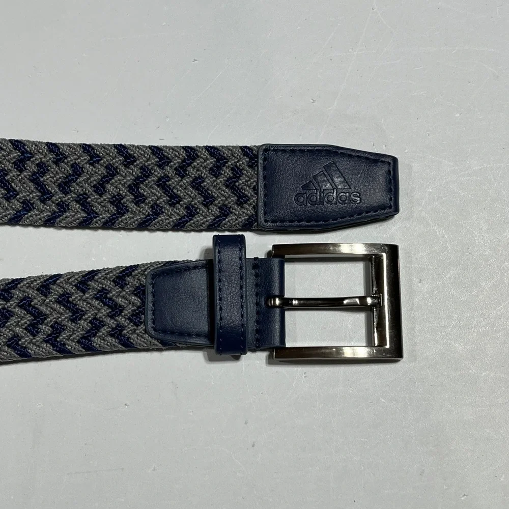 Adidas Mens Braided‎ Stretch Golf Belt Woven One Size Athletic Sporty Neutral
